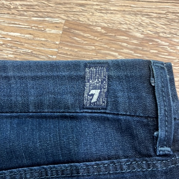 7 for all mankind, women’s skinny jeans, dark wash, high-rise with gold hardware - Picture 3 of 10